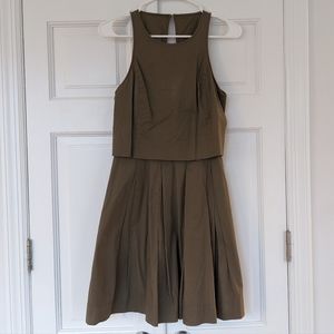 Banana Republic Cotton Khaki Dress - 0